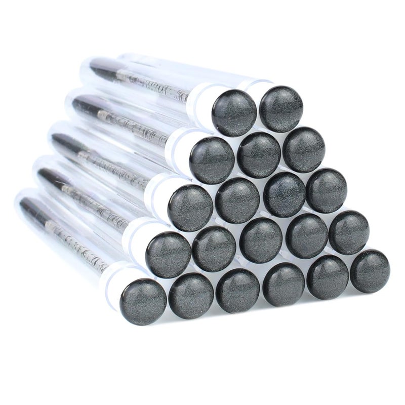 SenRocc 20 Sets Mascara Wands Tube Set Reusable Lash Spoolies Tube Diamond Eyelash Brush Tubes Spoolies Lash Extension Brushes Applicators Makeup Tools (sky-Black) - Image 1